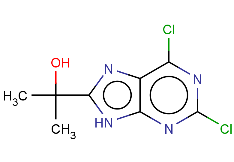 2-(2,6-dichloro-9H-purin-8-yl)propan-2-ol