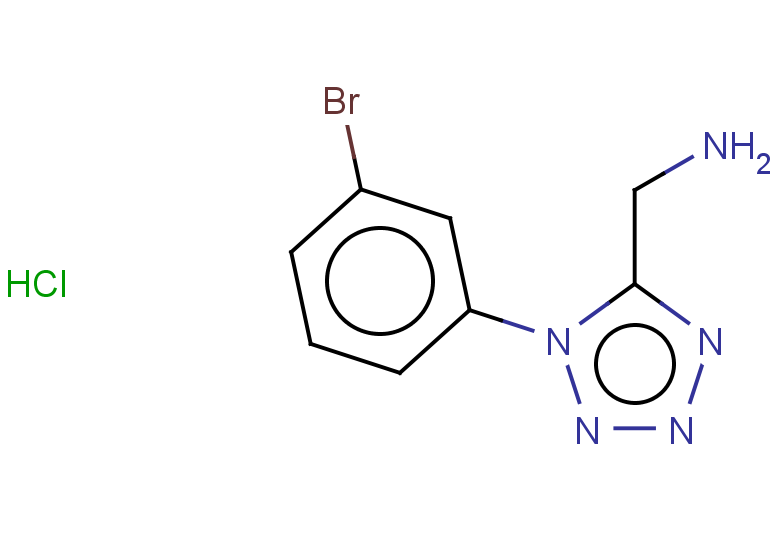 1-[1-(3-bromophenyl)-1H-1,2,3,4-tetrazol-5-yl]methanamine hydrochloride