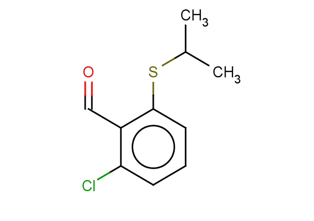 2-chloro-6-(propan-2-ylsulfanyl)benzaldehyde