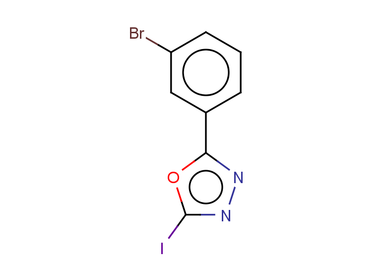 2-(3-bromophenyl)-5-iodo-1,3,4-oxadiazole