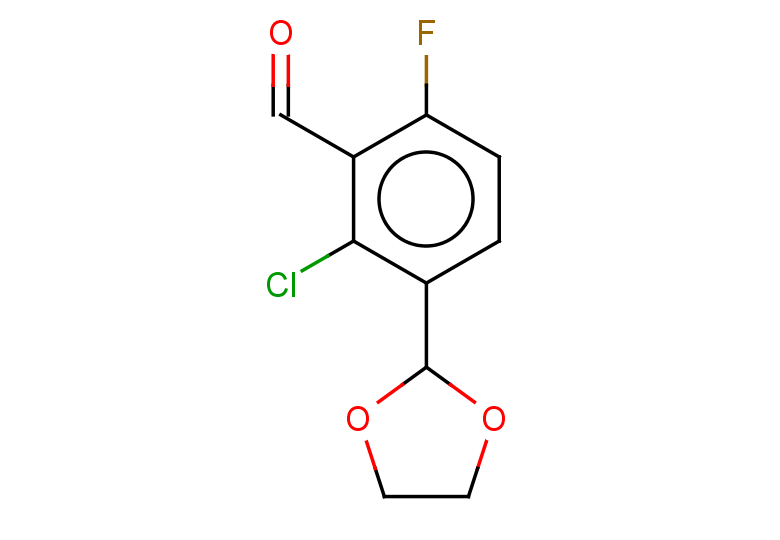 2-chloro-3-(1,3-dioxolan-2-yl)-6-fluorobenzaldehyde