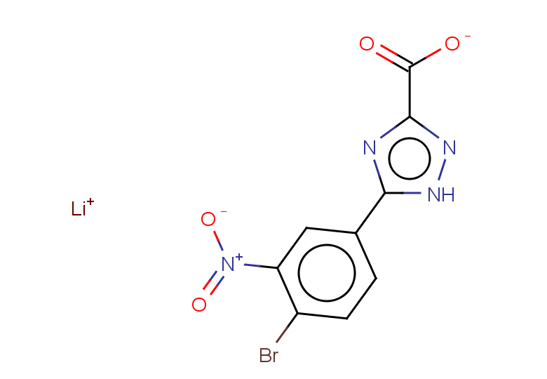 lithium(1+) 5-(4-bromo-3-nitrophenyl)-1H-1,2,4-triazole-3-carboxylate