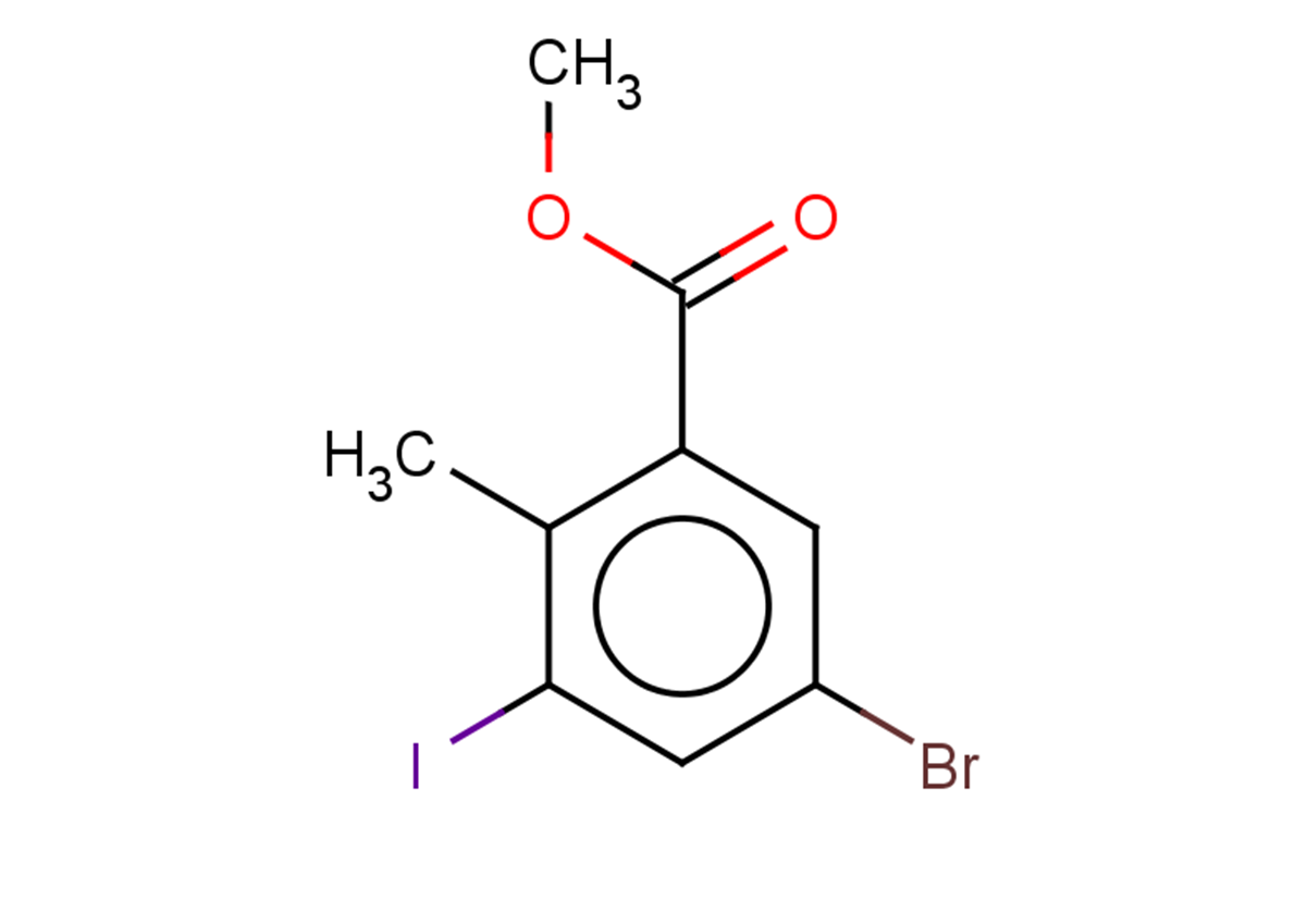 methyl 5-bromo-3-iodo-2-methylbenzoate