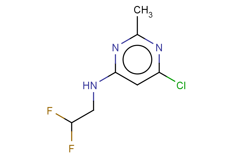 6-chloro-N-(2,2-difluoroethyl)-2-methylpyrimidin-4-amine