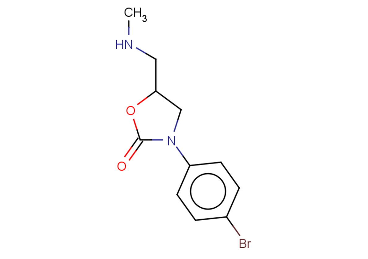 3-(4-bromophenyl)-5-[(methylamino)methyl]-1,3-oxazolidin-2-one
