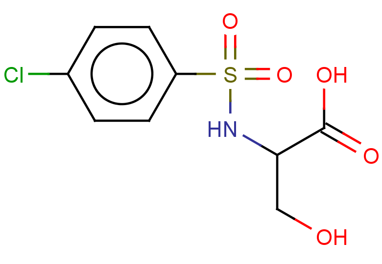 2-(4-chlorobenzenesulfonamido)-3-hydroxypropanoic acid