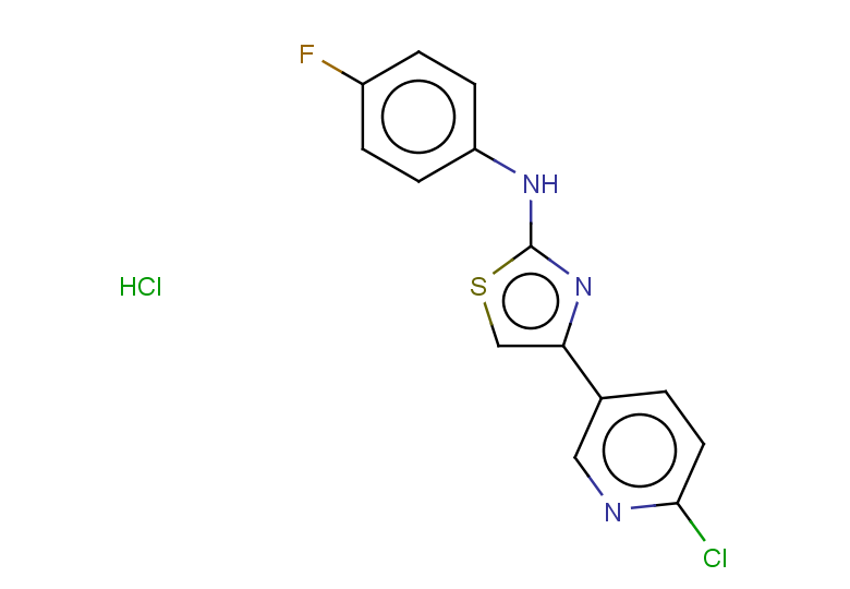 4-(6-chloropyridin-3-yl)-N-(4-fluorophenyl)-1,3-thiazol-2-amine hydrochloride