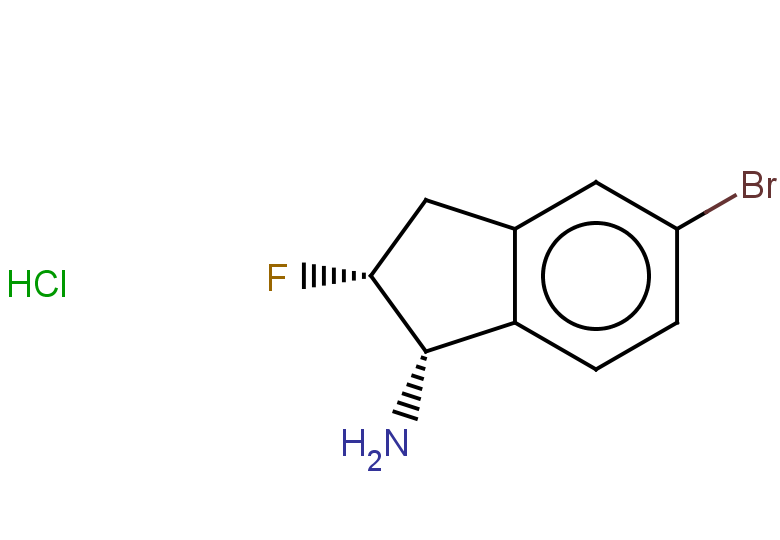 rac-(1R,2S)-5-bromo-2-fluoro-2,3-dihydro-1H-inden-1-amine hydrochloride, cis