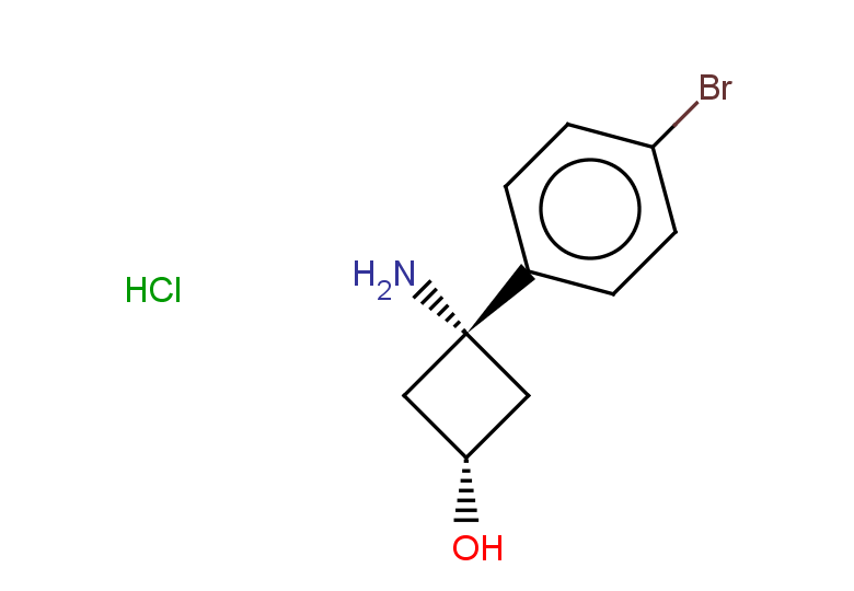 (1s,3s)-3-amino-3-(4-bromophenyl)cyclobutan-1-ol hydrochloride