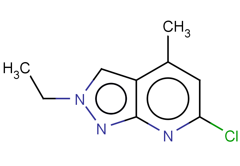 6-CHLORO-2-ETHYL-4-METHYL-2H-PYRAZOLO[3,4-B]PYRIDINE