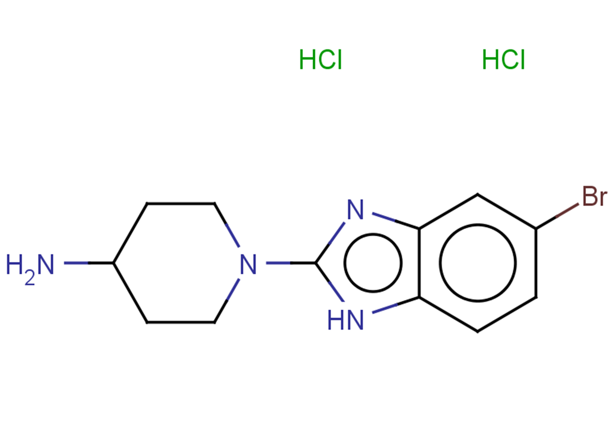 1-(5-bromo-1H-1,3-benzodiazol-2-yl)piperidin-4-amine dihydrochloride