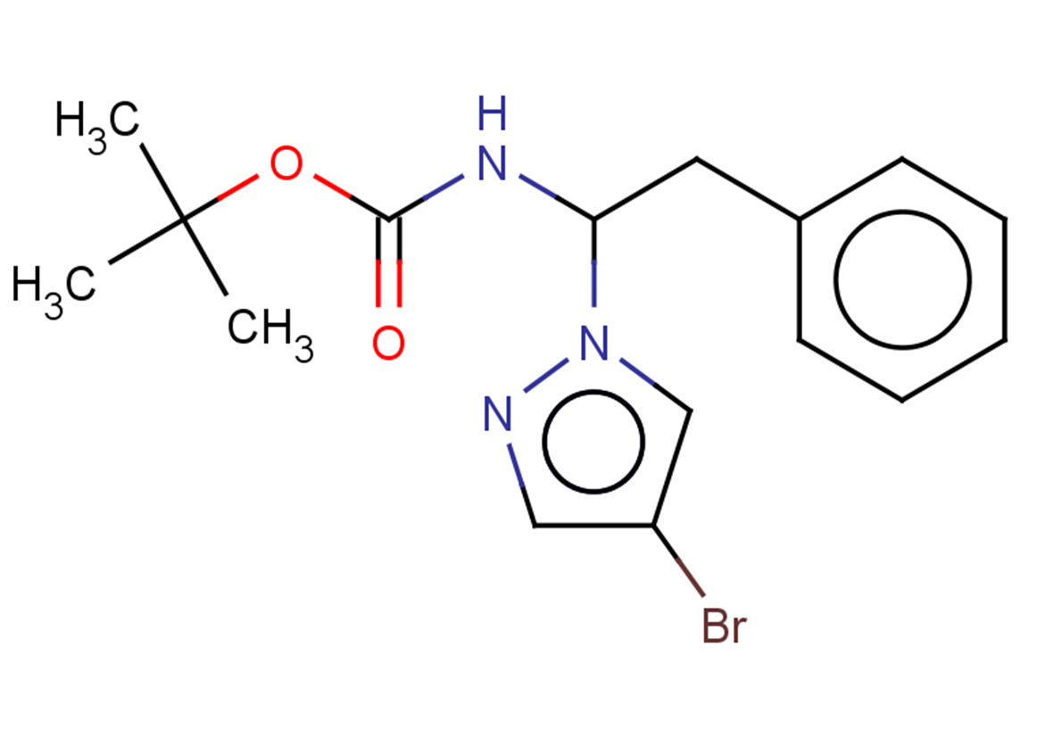 tert-butyl (1-(4-bromo-1H-pyrazol-1-yl)-2-phenylethyl)carbamate
