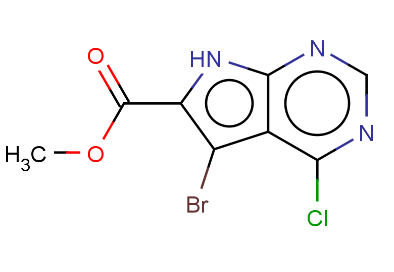 methyl 5-bromo-4-chloro-7H-pyrrolo[2,3-d]pyrimidine-6-carboxylate