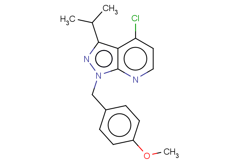 4-chloro-1-[(4-methoxyphenyl)methyl]-3-(propan-2-yl)-1H-pyrazolo[3,4-b]pyridine