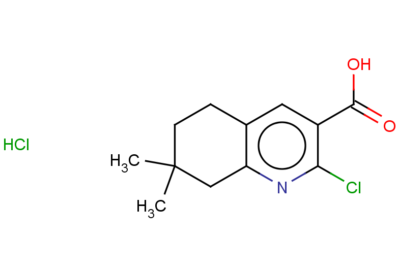 2-chloro-7,7-dimethyl-5,6,7,8-tetrahydroquinoline-3-carboxylic acid hydrochloride