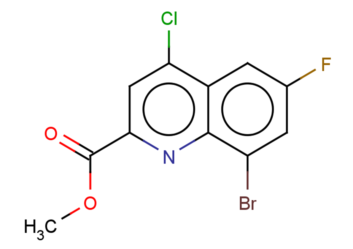 methyl 8-bromo-4-chloro-6-fluoroquinoline-2-carboxylate