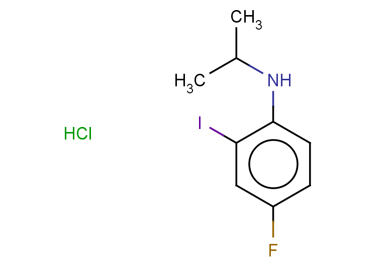 4-fluoro-2-iodo-N-(propan-2-yl)aniline hydrochloride