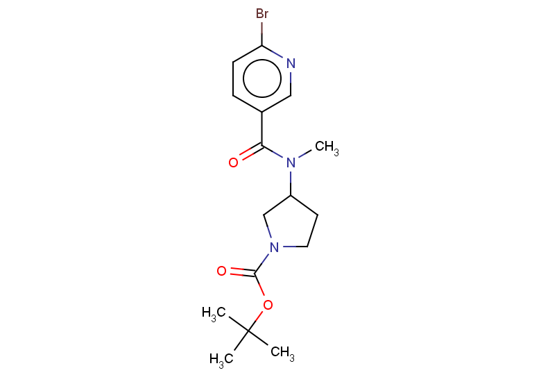 tert-butyl 3-(N-methyl6-bromopyridine-3-amido)pyrrolidine-1-carboxylate