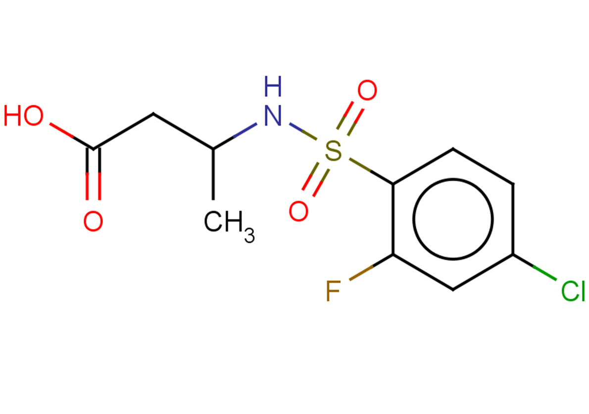 3-(4-chloro-2-fluorobenzenesulfonamido)butanoic acid