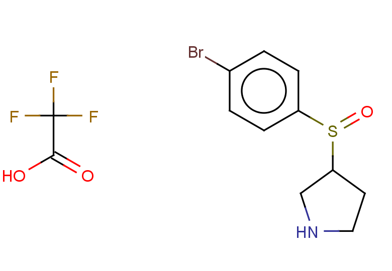 3-(4-bromobenzenesulfinyl)pyrrolidine trifluoroacetate