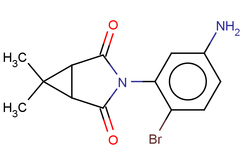 3-(5-AMINO-2-BROMOPHENYL)-6,6-DIMETHYL-3-AZABICYCLO[3.1.0]HEXANE-2,4-DION+