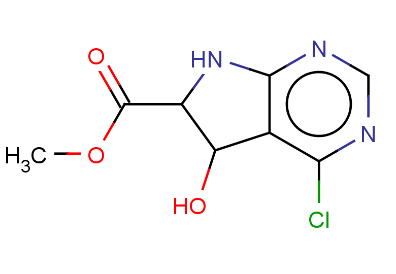 methyl 4-chloro-5-hydroxy-5H,6H,7H-pyrrolo[2,3-d]pyrimidine-6-carboxylate, Mixture of diastereomers