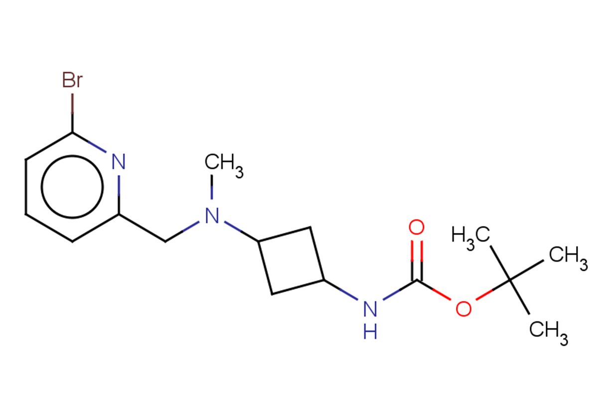 tert-butyl N-(3-{[(6-bromopyridin-2-yl)methyl](methyl)amino}cyclobutyl)carbamate, Mixture of diastereomers