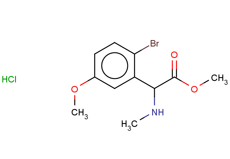 methyl 2-(2-bromo-5-methoxyphenyl)-2-(methylamino)acetate hydrochloride