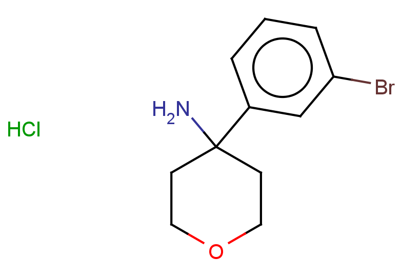 4-(3-bromophenyl)oxan-4-amine hydrochloride