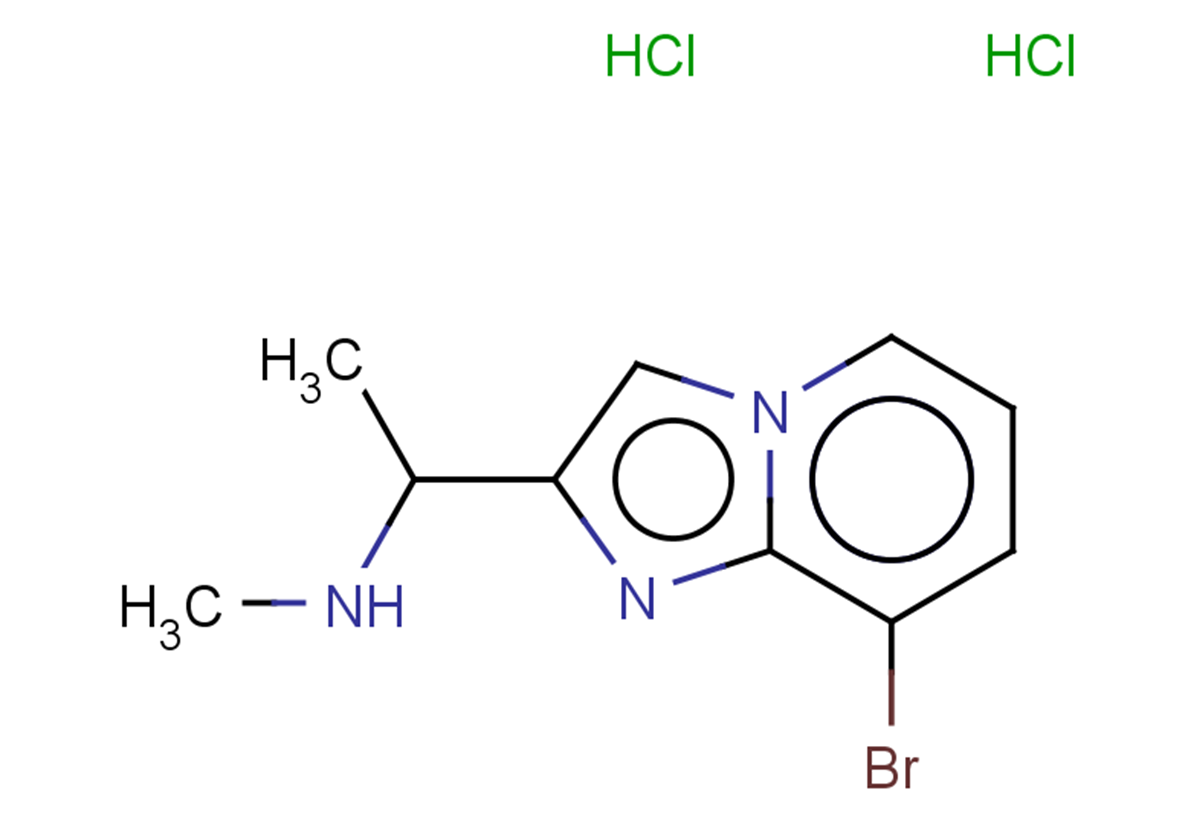 (1-{8-bromoimidazo[1,2-a]pyridin-2-yl}ethyl)(methyl)amine dihydrochloride