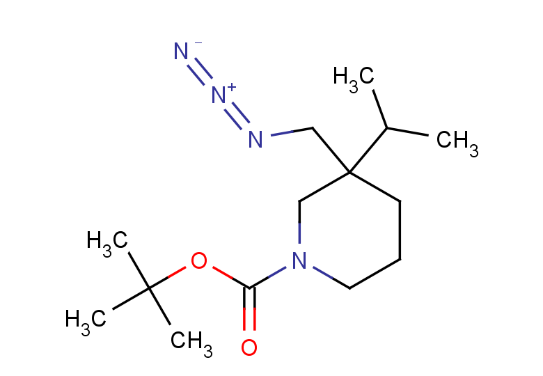 tert-butyl 3-(azidomethyl)-3-(propan-2-yl)piperidine-1-carboxylate