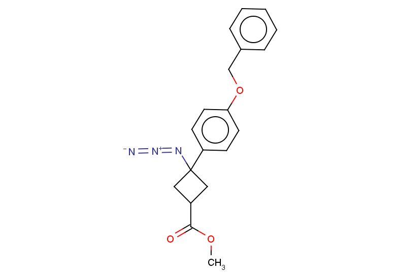 methyl 3-azido-3-[4-(benzyloxy)phenyl]cyclobutane-1-carboxylate