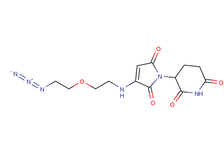 3-(3-{[2-(2-azidoethoxy)ethyl]amino}-2,5-dioxo-2,5-dihydro-1H-pyrrol-1-yl)piperidine-2,6-dione