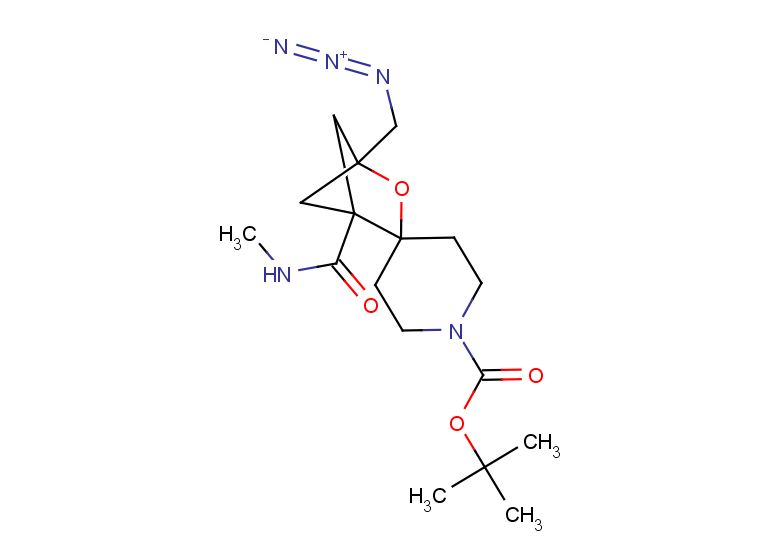 tert-butyl 4-(azidomethyl)-1-(methylcarbamoyl)-3-oxaspiro[bicyclo[2.1.1]hexane-2,4'-piperidine]-1'-carboxylate