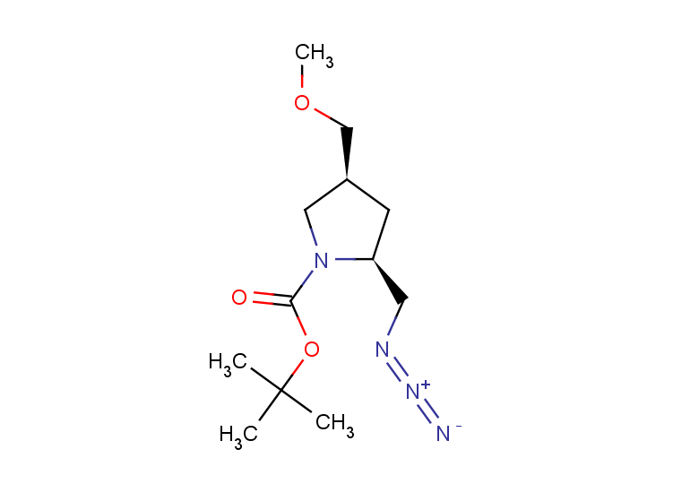 tert-butyl (2S,4S)-2-(azidomethyl)-4-(methoxymethyl)pyrrolidine-1-carboxylate