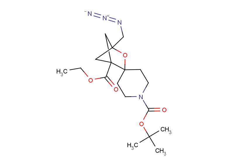 1'-tert-butyl 1-ethyl 4-(azidomethyl)-3-oxaspiro[bicyclo[2.1.1]hexane-2,4'-piperidine]-1,1'-dicarboxylate