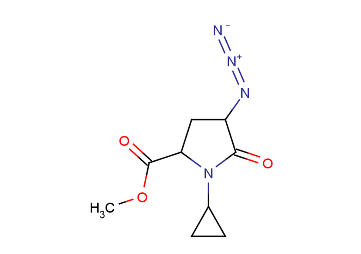 methyl 4-azido-1-cyclopropyl-5-oxopyrrolidine-2-carboxylate, Mixture of diastereomers