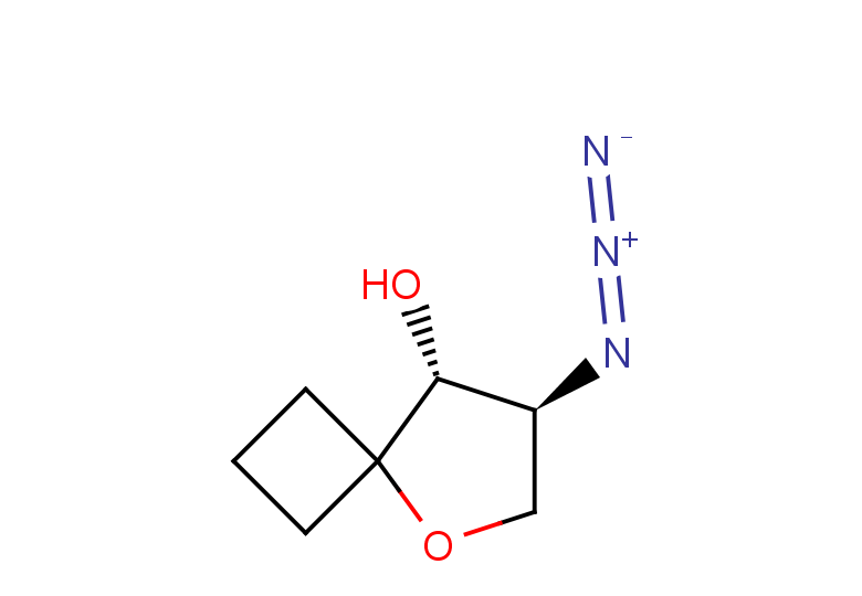 rac-(7R,8S)-7-azido-5-oxaspiro[3.4]octan-8-ol, trans