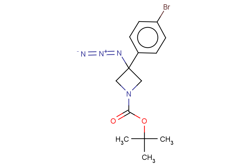 tert-butyl 3-azido-3-(4-bromophenyl)azetidine-1-carboxylate