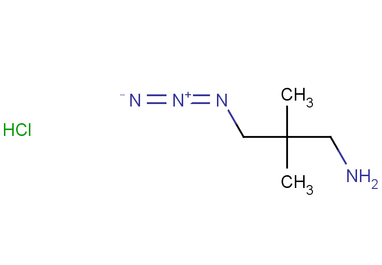 3-azido-2,2-dimethylpropan-1-amine hydrochloride