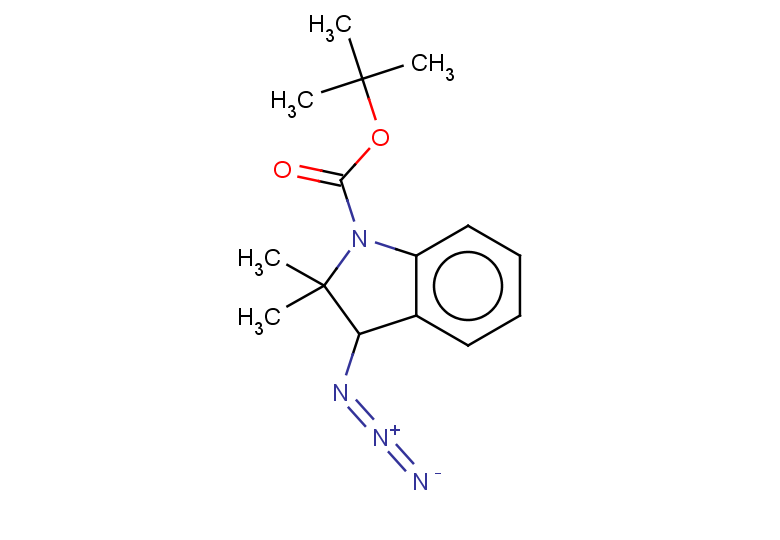 tert-butyl 3-azido-2,2-dimethyl-2,3-dihydro-1H-indole-1-carboxylate