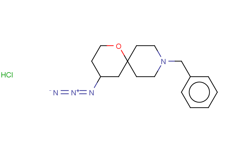 4-azido-9-benzyl-1-oxa-9-azaspiro[5.5]undecane hydrochloride