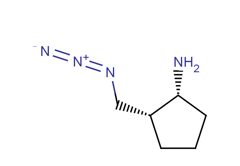 rac-(1R,2R)-2-(azidomethyl)cyclopentan-1-amine, cis