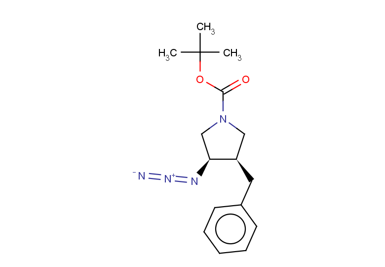 rac-tert-butyl (3R,4R)-3-azido-4-benzylpyrrolidine-1-carboxylate, cis