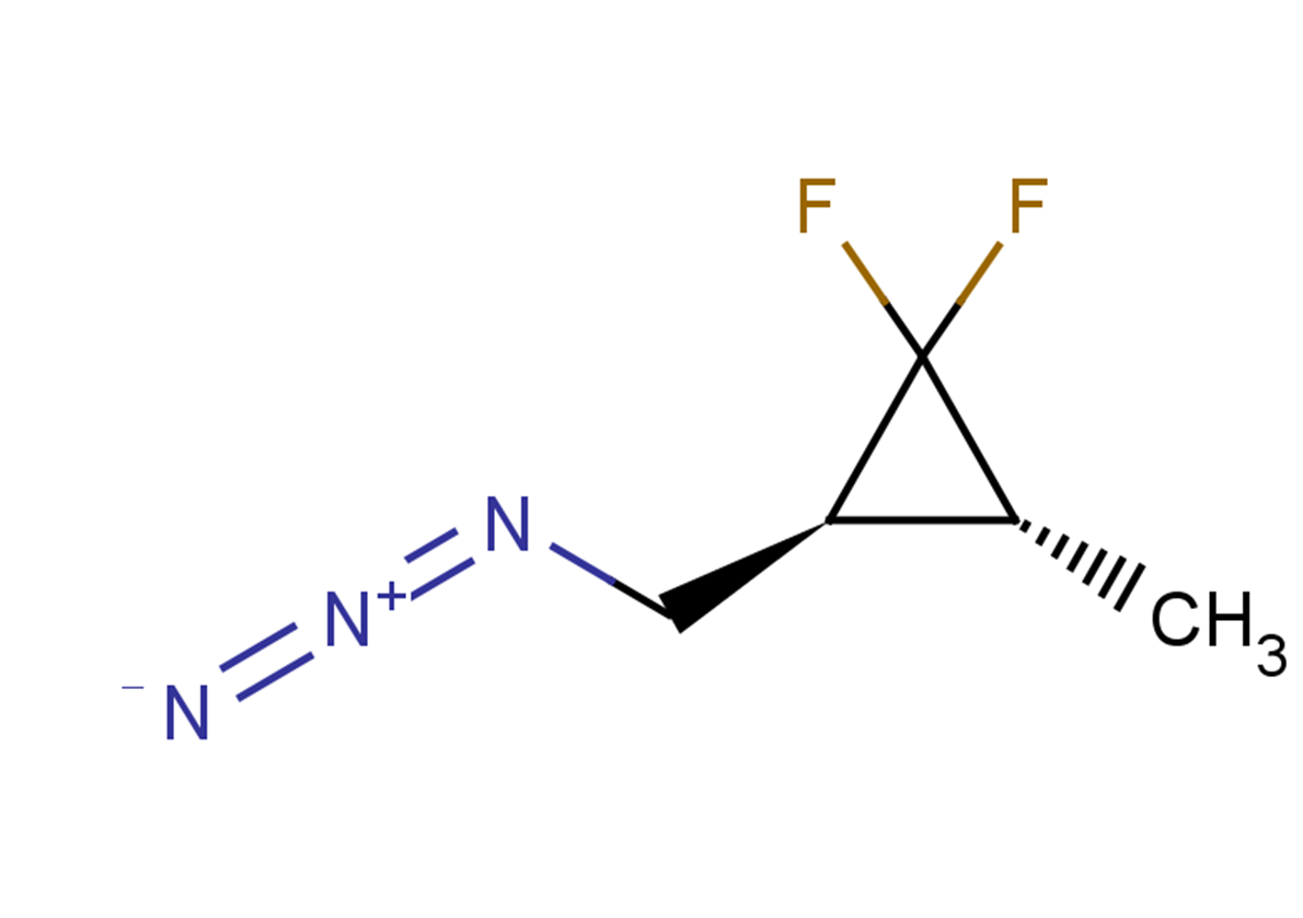 rac-(2R,3S)-2-(azidomethyl)-1,1-difluoro-3-methylcyclopropane, trans