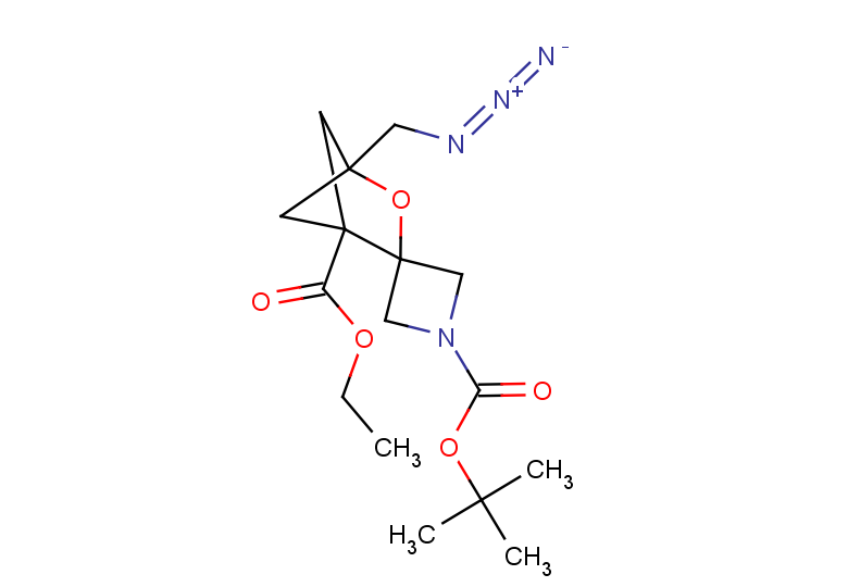 1-tert-butyl 1'-ethyl 4'-(azidomethyl)-3'-oxaspiro[azetidine-3,2'-bicyclo[2.1.1]hexane]-1,1'-dicarboxylate