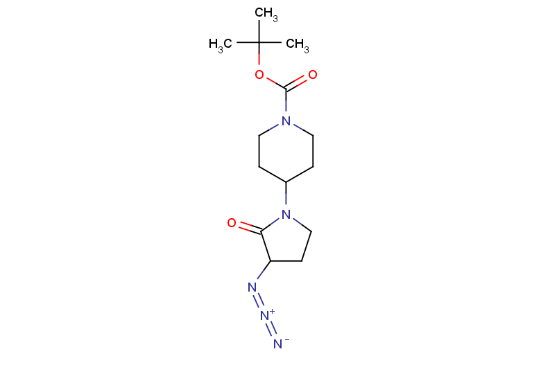 tert-butyl 4-(3-azido-2-oxopyrrolidin-1-yl)piperidine-1-carboxylate