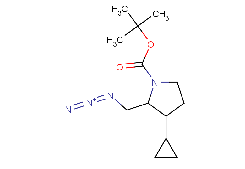 tert-butyl 2-(azidomethyl)-3-cyclopropylpyrrolidine-1-carboxylate