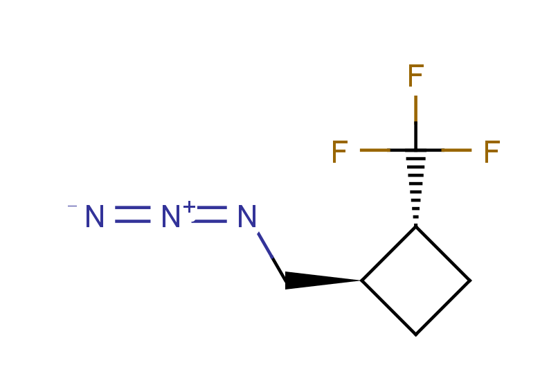 rac-(1R,2R)-1-(azidomethyl)-2-(trifluoromethyl)cyclobutane, trans