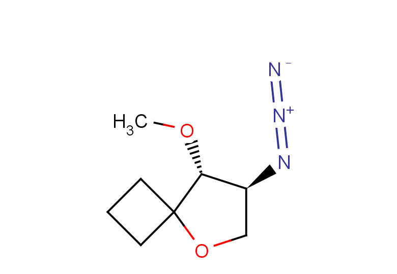 rac-(7R,8S)-7-azido-8-methoxy-5-oxaspiro[3.4]octane, trans